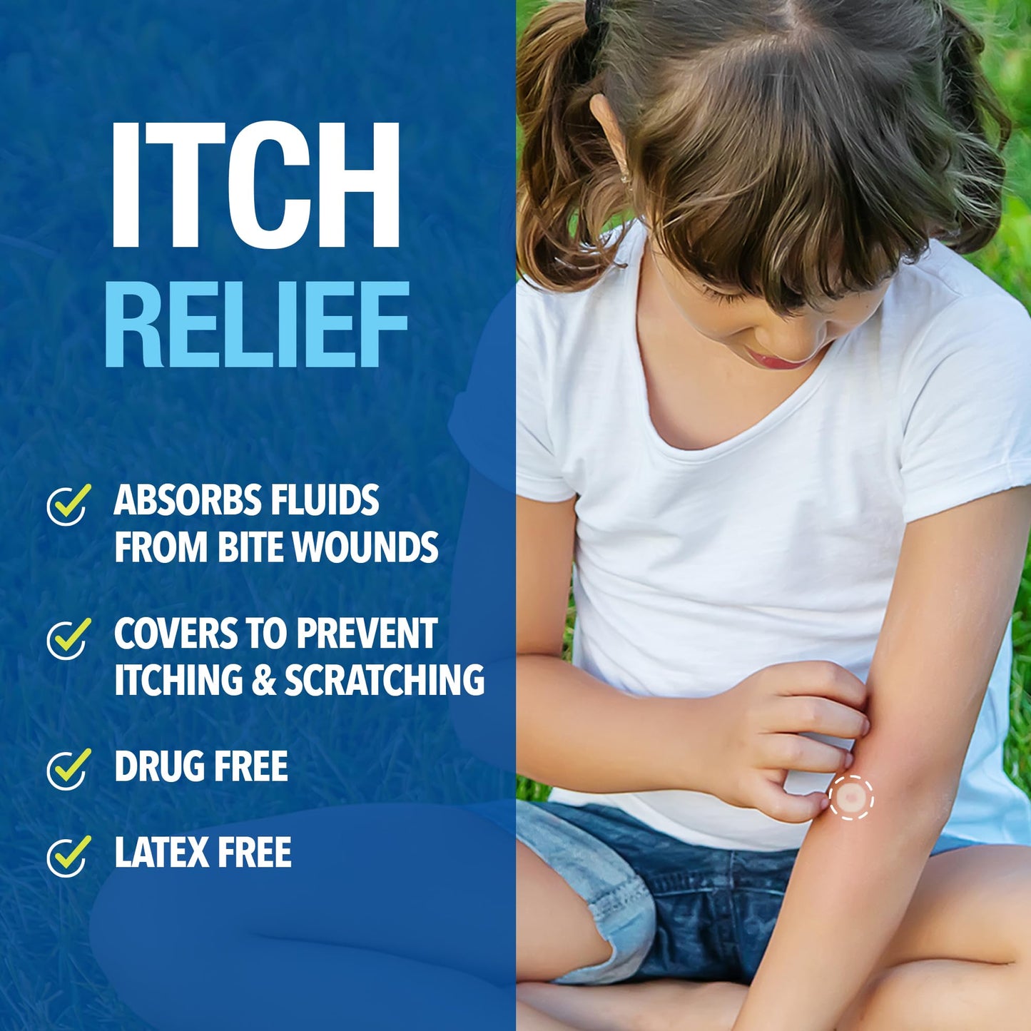 Cutter Bug Bite Patches – Itch Relief Hydrocolloid Patches for Kids & Adults | 51 Count
