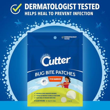 Cutter Bug Bite Patches Itch Relief Hydrocolloid Patches for Kids & Adults – 153 Count