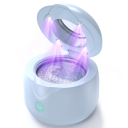 CXRUY Ultrasonic Retainer Cleaner – UV Dental Cleaning Pod for Dentures, Aligners & Night Guards