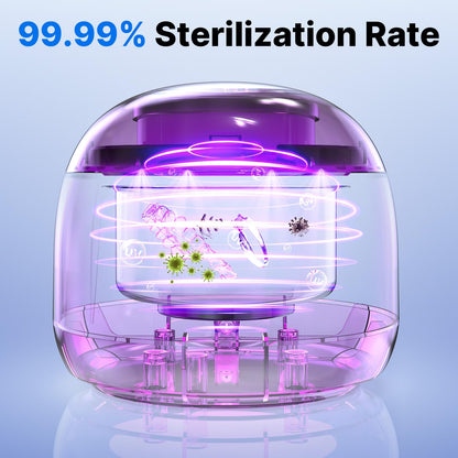 CXRUY Ultrasonic Retainer Cleaner | UV Cleaning Pod (Pink)