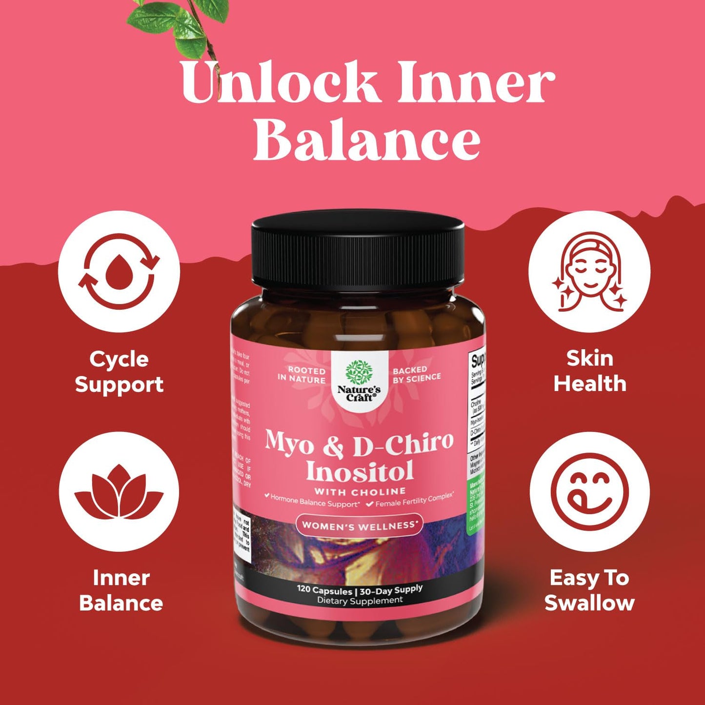 Myo-Inositol & D-Chiro Inositol Capsules - Hormone Balance & Fertility