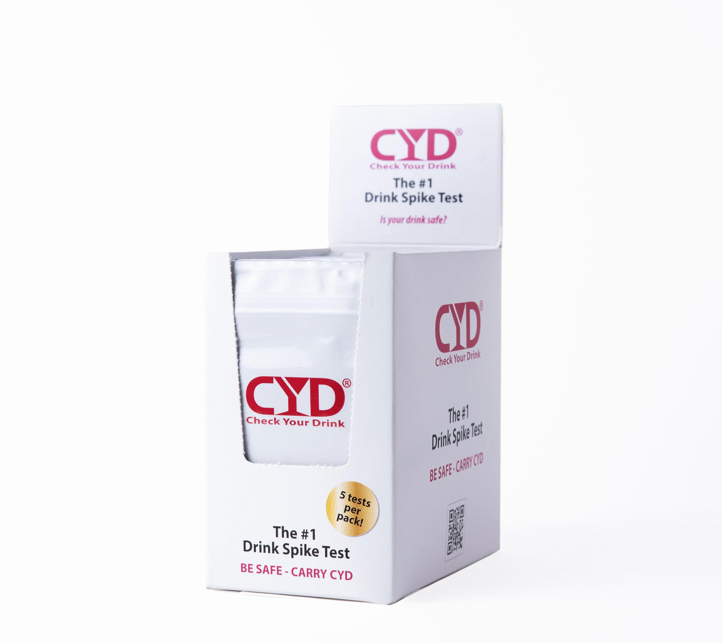Check Your Drink Test Kit – Detect GHB & Ketamine (5 Strips)