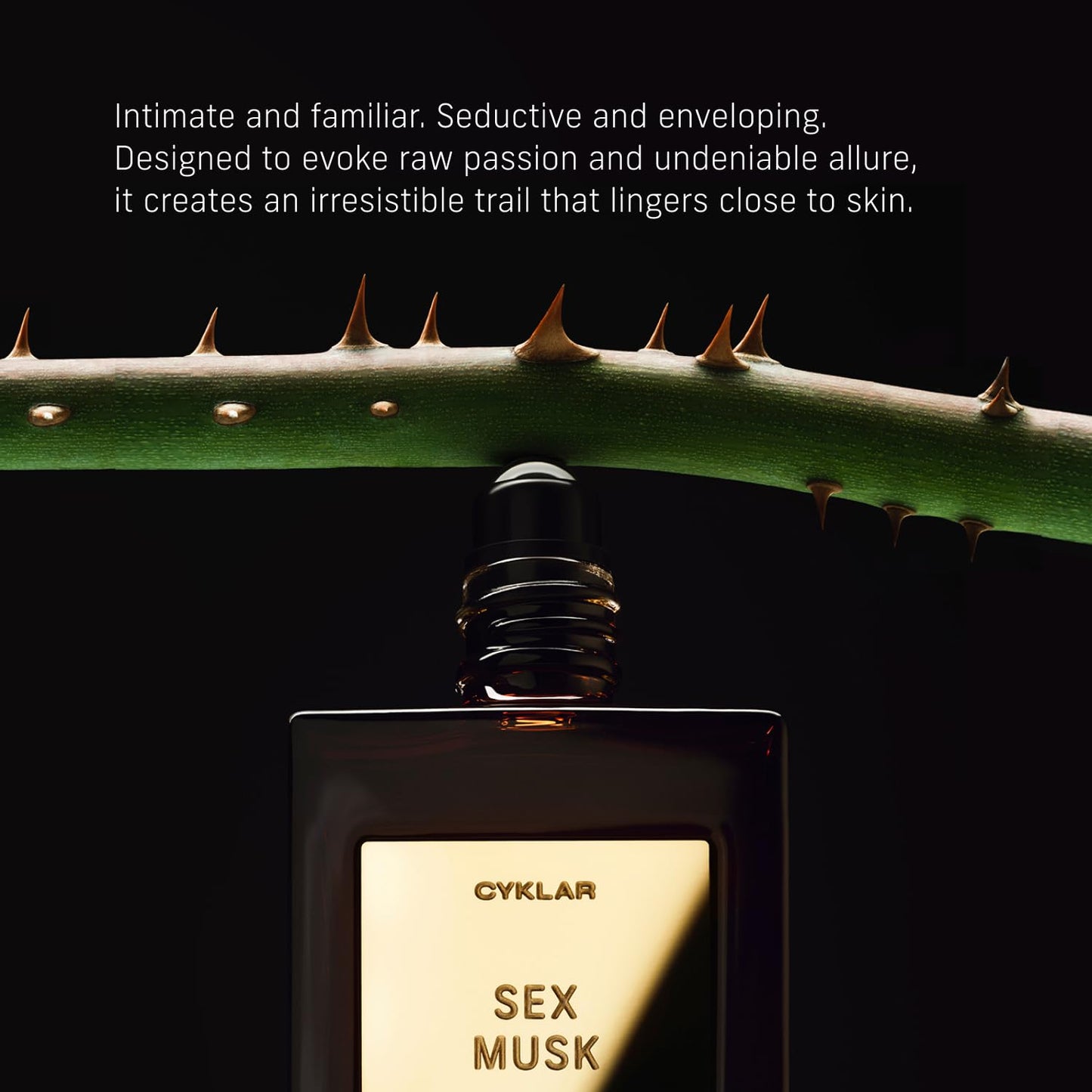 CYKLAR Perfume Oil Roll-On – Sex Musk Scent with Rose, Tonka Bean & Musk | 0.5 oz