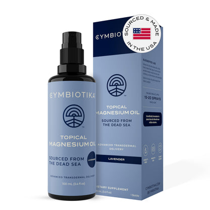 CYMBIOTIKA Topical Magnesium Oil Spray – USA Made for Muscle, Joint & Sleep Support
