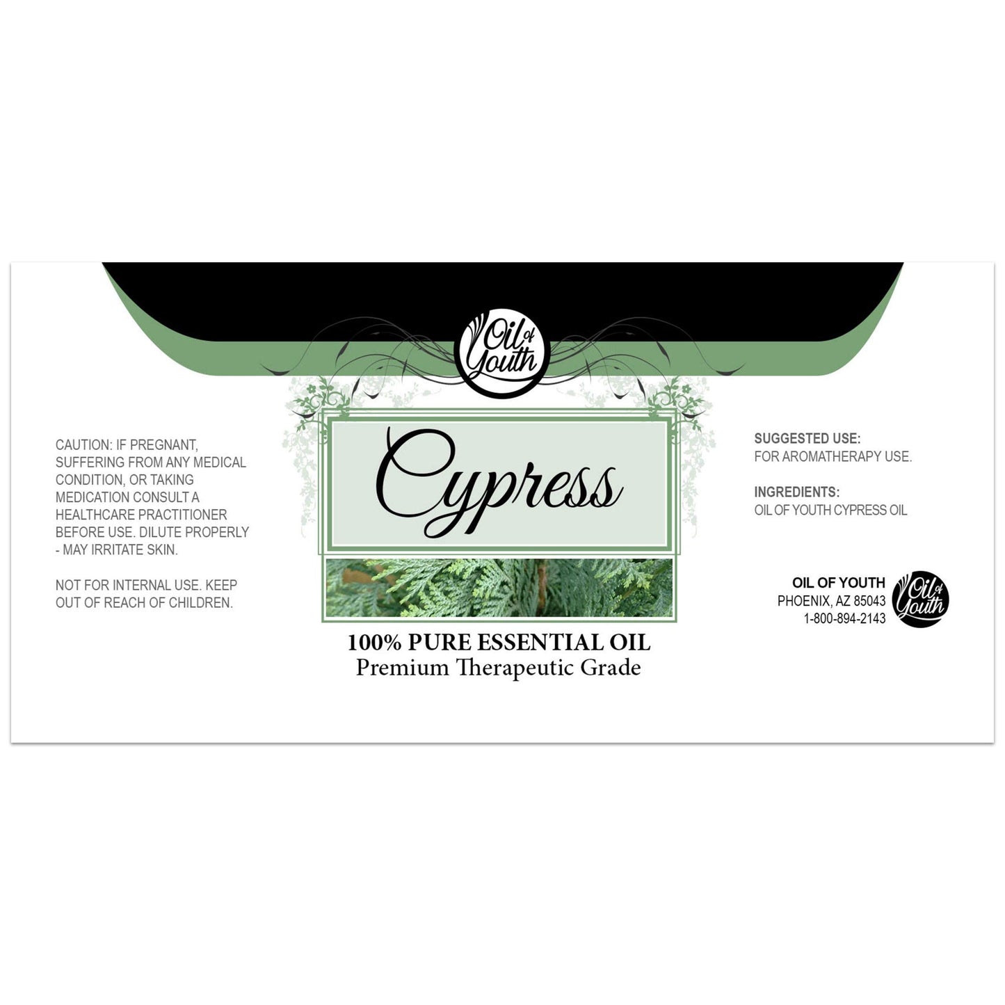 Oil of Youth Cypress Essential Oil 4 oz – Therapeutic Grade Aromatherapy