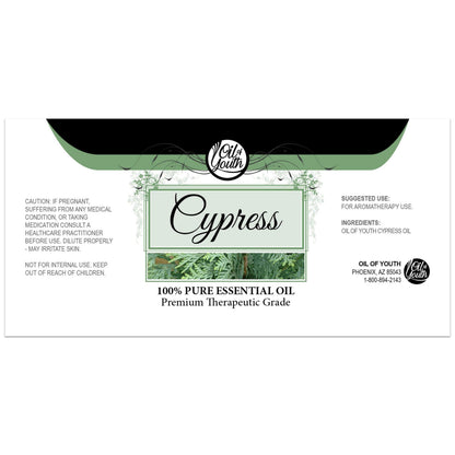 Oil of Youth Cypress Essential Oil 4 oz – Therapeutic Grade Aromatherapy