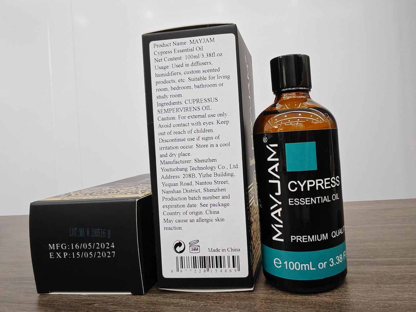 Cypress Essential Oil – MAYJAM 100ml with Glass Dropper