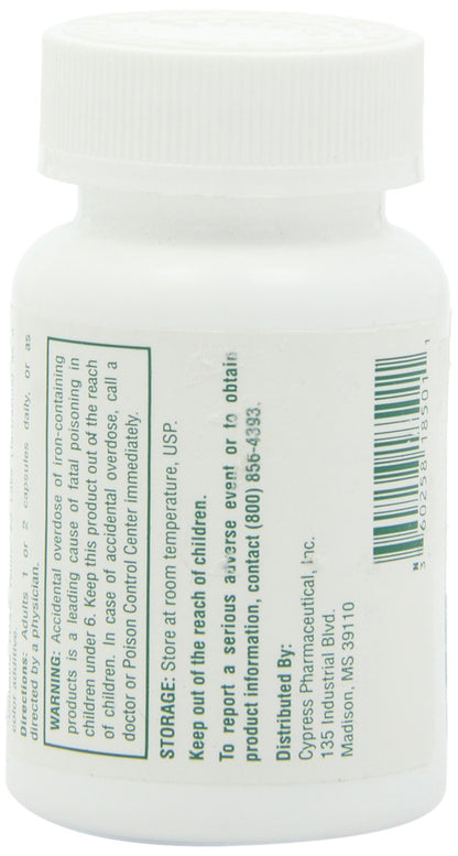 Poly Iron Capsules 150 mg - Dietary Supplement (100 caps) | Cypress Pharmaceutical #185-01