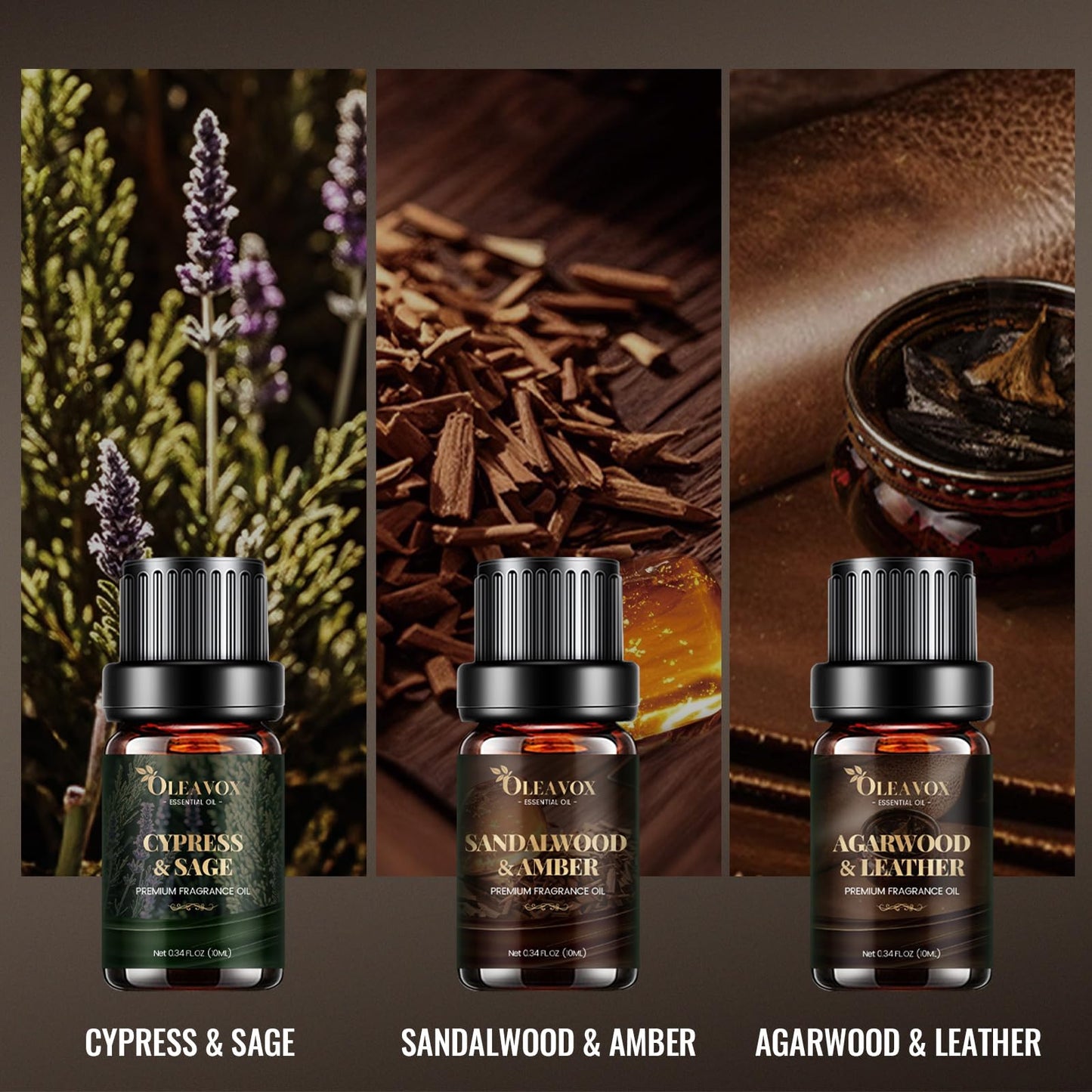 Men Essential Oils Gift Set | Premium Fragrance Oils for Diffusers