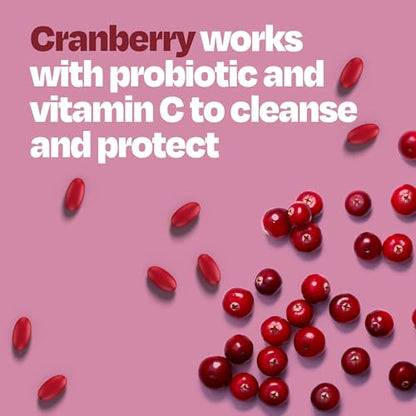 Cystex Cranberry Urinary Health Supplement – 3-in-1 UTI Protection with Probiotics, Prebiotics & Vitamin C
