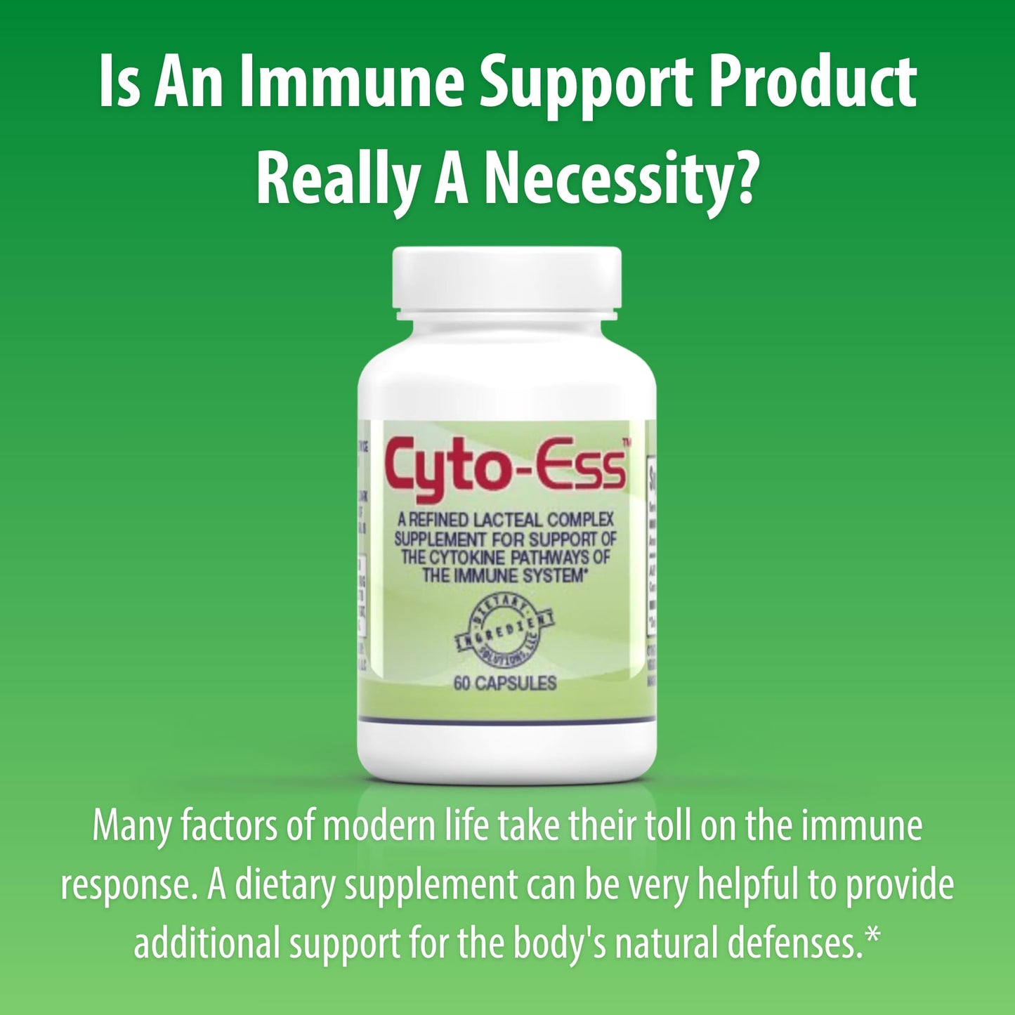 Cyto-Ess Immune Support | Jigsaw Health | 60 Capsules (60 Servings)