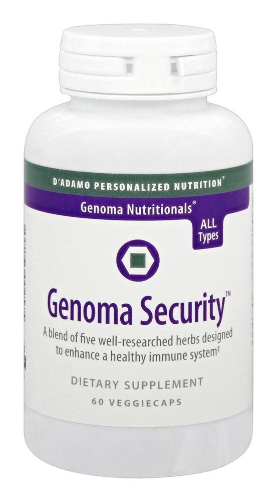 D'Adamo Genoma Security 60 Count | Personalized Nutrition