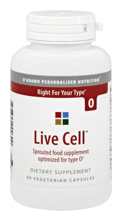 D'Adamo Personalized Nutrition - Live Cell O 90 Vcaps