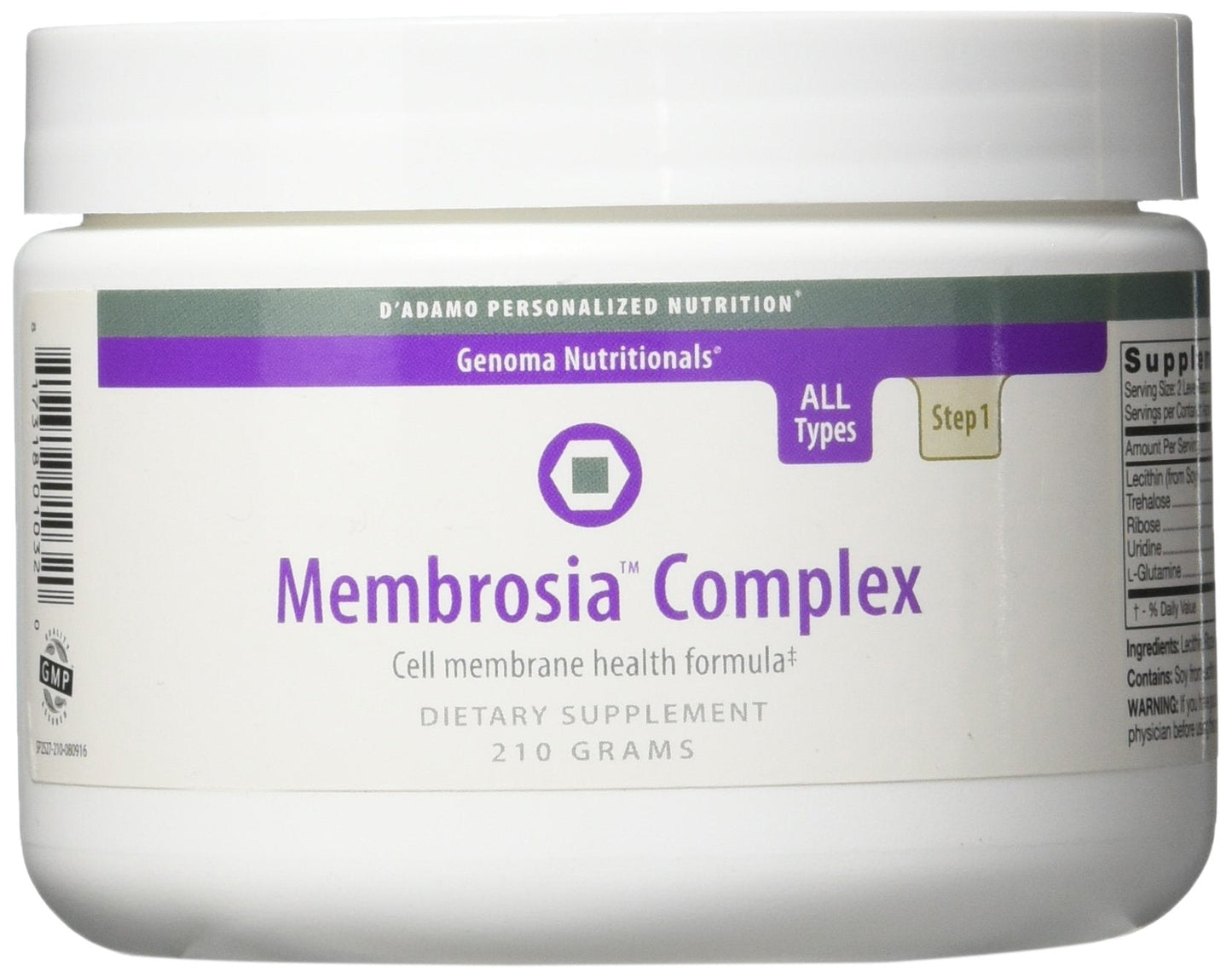 D'Adamo Personalized Nutrition Membrosia Complex, 2 Gram - Vital Health Supplement