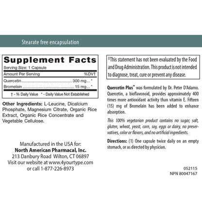 D'Adamo Personalized Nutrition - Quercetin Plus 90 vcaps