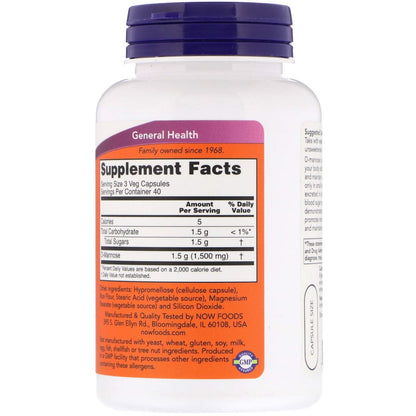 D-Mannose 500mg 120 Capsules (Pack of 2) – Urinary Tract Health