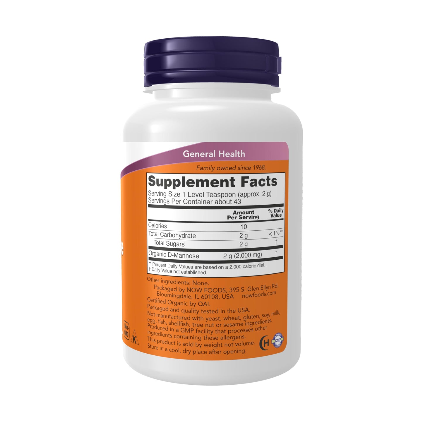 NOW Supplements D-Mannose Powder for Immune Support – Non-GMO, Urinary Tract Health | 3 oz