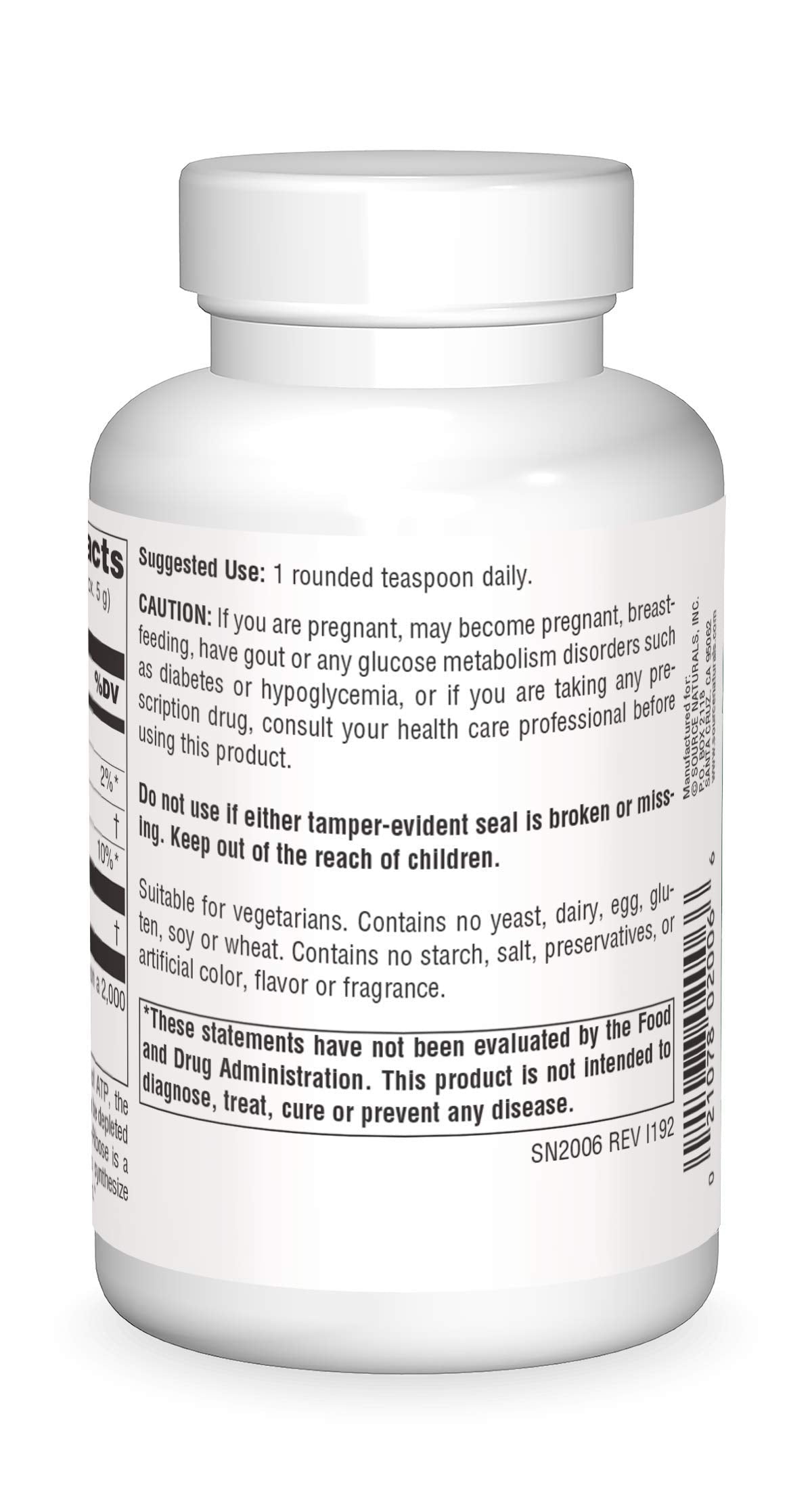 Source Naturals D-Ribose - 100 g Powder | Enhances ATP Energery*