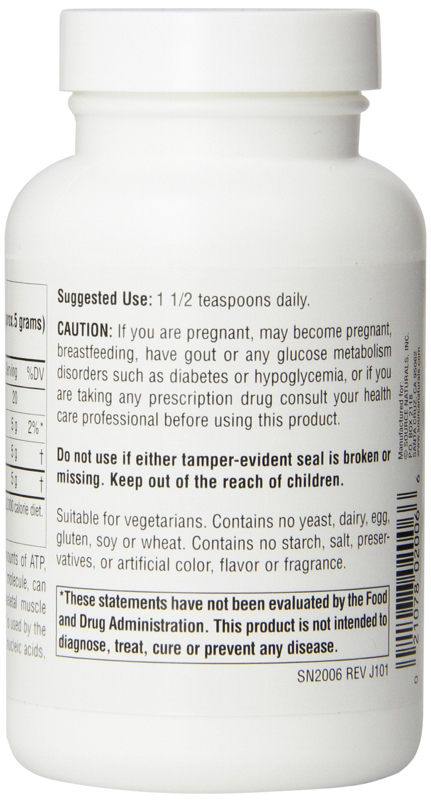 Source Naturals D-Ribose - 100 g Powder | Enhances ATP Energery*