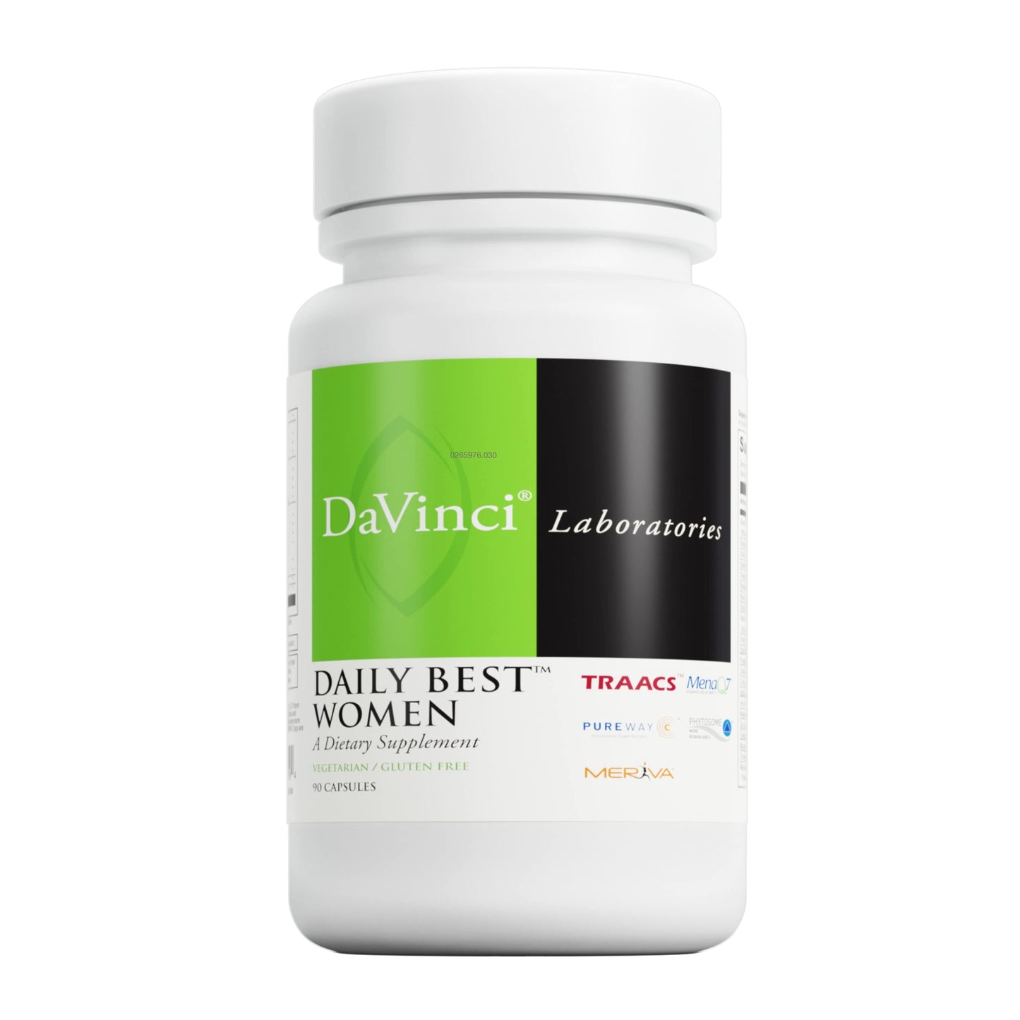 DAVINCI Labs Daily Best Women Multivitamin | Vegetarian & Gluten-Free | 90 Capsules