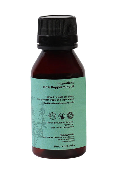 DAANA Peppermint Essential Oil - 100% Pure & Undiluted, 2 Fl Oz