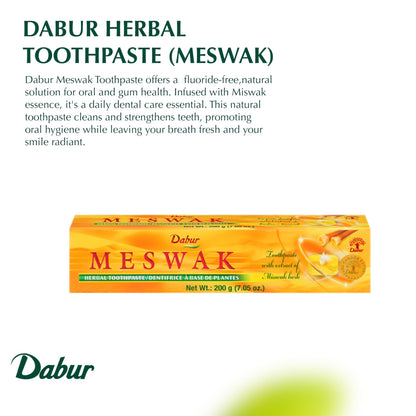 Dabur Fluoride-Free Toothpaste with Miswak - Sensitive Teeth & Gum Health