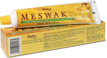 Dabur Fluoride-Free Sensitive Toothpaste with Miswak – Gum Health, Enamel Protection & Tartar Removal (Pack of 3)