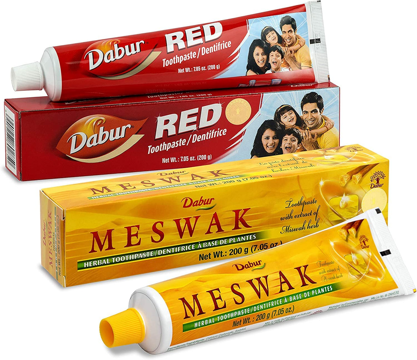 Dabur Fluoride-Free Sensitive Toothpaste with Miswak – Gum Health, Enamel Protection & Tartar Removal (Pack of 3)