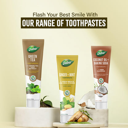 Dabur Green Tea Toothpaste 100 ml – Long-Lasting Freshness & Healthy Gums