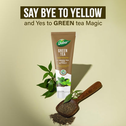 Dabur Green Tea Toothpaste 100 ml – Long-Lasting Freshness & Healthy Gums