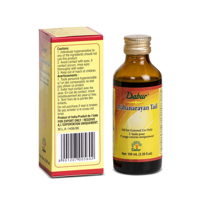 Dabur Mahanarayan Tail Massage Oil for Aching Joints & Muscles – 100 ml