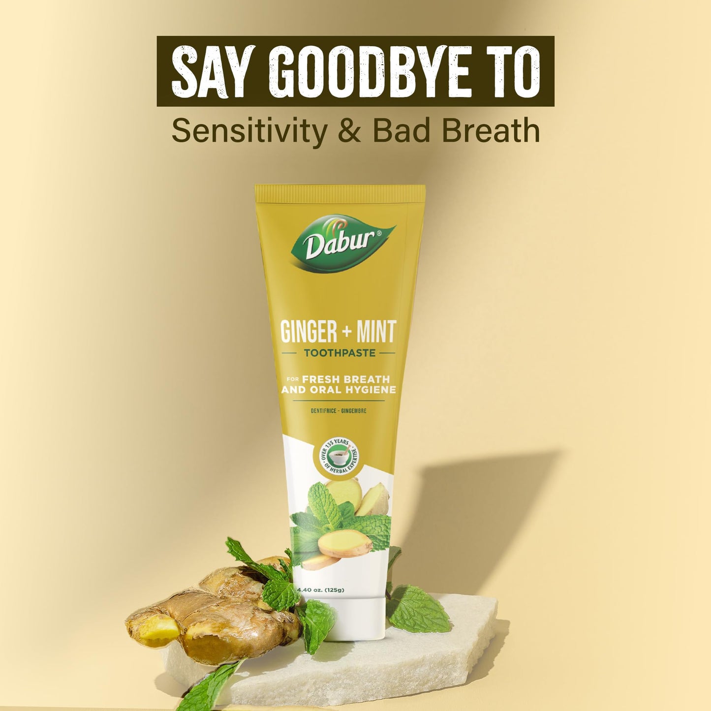 Dabur Organic Ginger & Mint Toothpaste 100 ml | Pack of 1