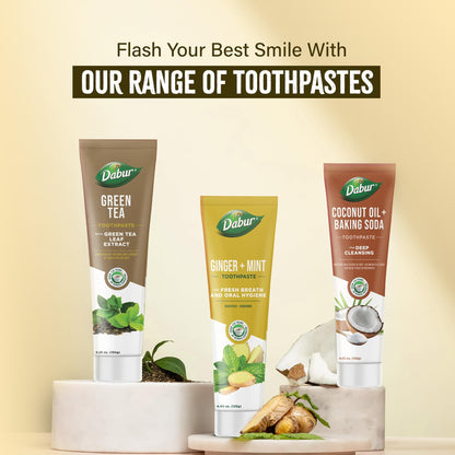 Dabur Organic Ginger & Mint Toothpaste 100 ml | Pack of 1