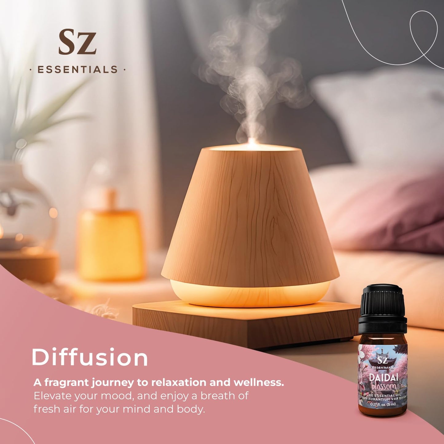 Sz Essentials Daidai Blossom Essential Oil – 100% Pure Neroli-Daidai, 0.17oz