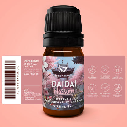 Sz Essentials Daidai Blossom Essential Oil – 100% Pure Neroli-Daidai, 0.17oz