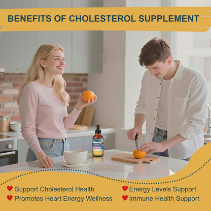 KumuoKeol Cholesterol Support Liquid Drops with Red Yeast Rice, Bergamot & Plant Sterols — Heart Health Formula, 2 fl oz