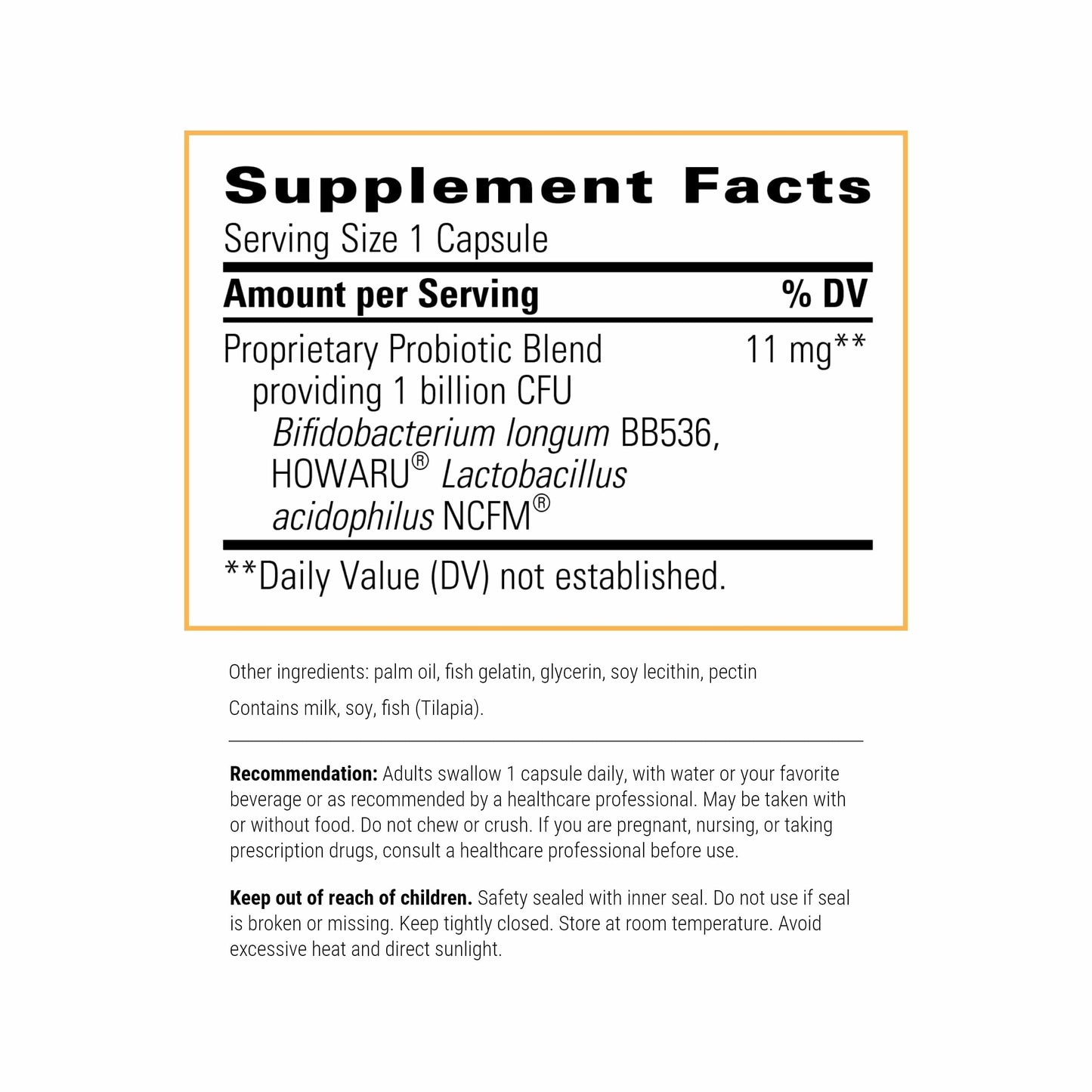 Integrative Therapeutics Probiotic Pearls - Daily Digestive & Immune Support - Soy-Free - 30 Count