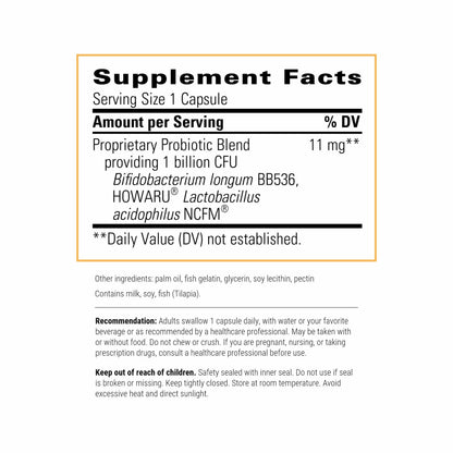 Integrative Therapeutics Probiotic Pearls - Daily Digestive & Immune Support - Soy-Free - 30 Count