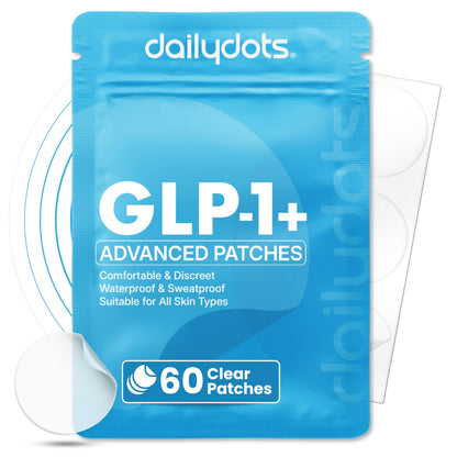 Daily Dots GLP-1 Patches | 60 Discreet Patches | Extra Strength Berberine, Pomegranate & Cinnamon Formula | Vegan Time Release GLP1 Patch for Men & Women