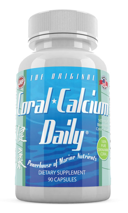 Daily Health Pure Okinawa Coral Calcium – 1475mg, 270 Capsules (3 Month Supply)