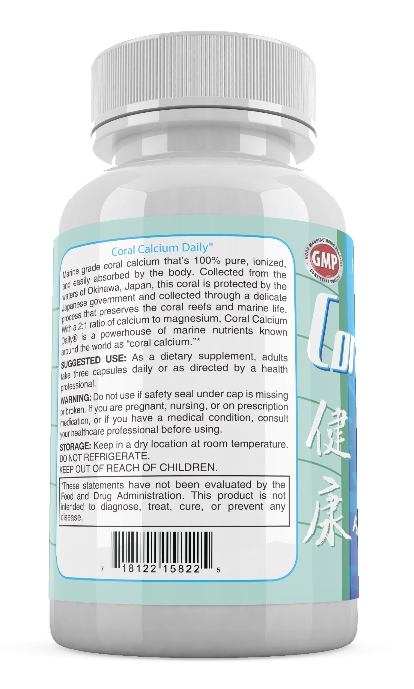 Daily Health Pure Okinawa Coral Calcium – 1475mg, 270 Capsules (3 Month Supply)
