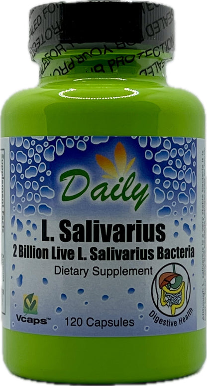 Daily Manufacturing L-Salivarius Probiotic — 2 Billion CFU, Delayed-Release, 120 Capsules