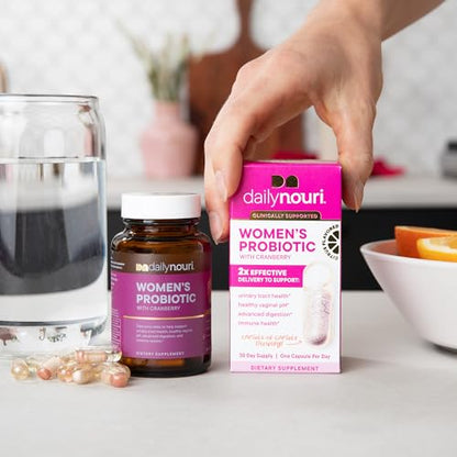 Daily Nouri Women’s Probiotic – Vaginal pH, UTI, Digestive & Immune Support
