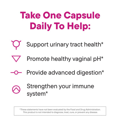 Daily Nouri Women’s Probiotic – Vaginal pH, UTI, Digestive & Immune Support