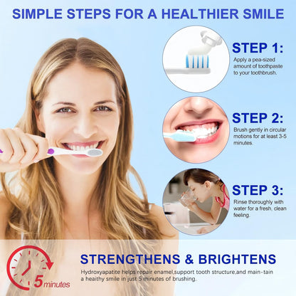 7.5% Hydroxyapatite Toothpaste – Enamel Protection, Fluoride-Free, Fresh Mint
