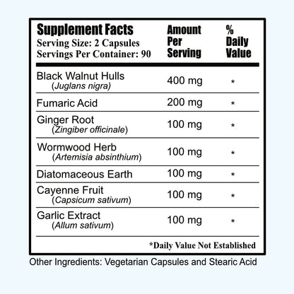 Para-Min™ Daily Supplement – Black Walnut Hull, Ginger Root, Wormwood, Cayenne & More | Daily Manufacturing