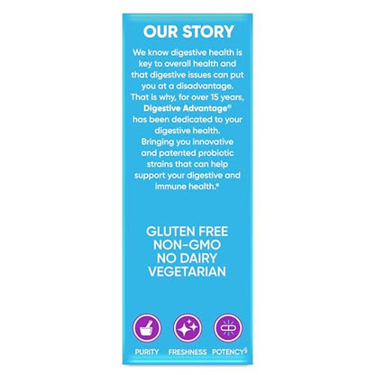 Daily Probiotic Capsule – Digestive Advantage (30 Capsules) | BC-30 2B CFUs, Gut Health