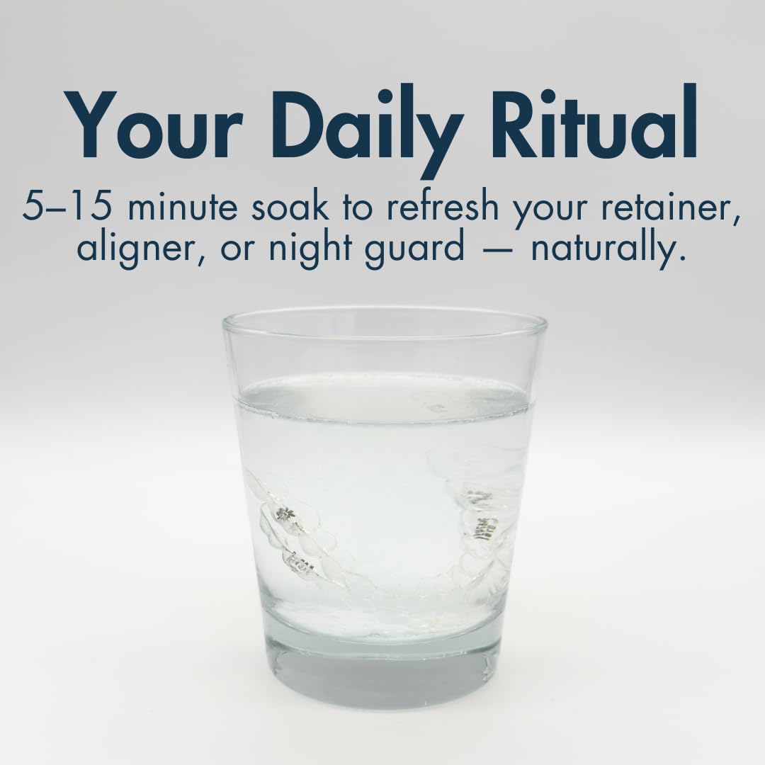 Base & Clean The Daily Refresher – 100% Natural Retainer & Aligner Cleaner (120 Servings) | Made in USA