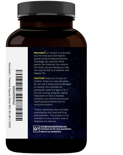 Double Strength L-Theanine 400mg - 400 Capsules | Calm & Focus