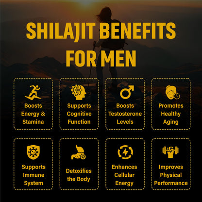 Premium Black Shilajit 750,000mg for Men & Women – 150 Capsules